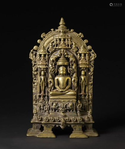 Arte Indiana A Jain bronze altar North-Western India,