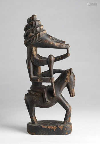 Arte africana Senufo rider Ivory Coast .