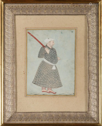 Arte Indiana Indian miniature of a Rajput