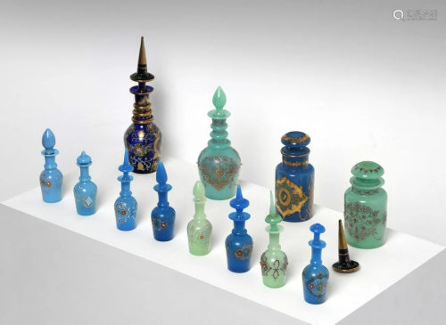 Arte Islamica A collection of 13 Ottoman enamelled