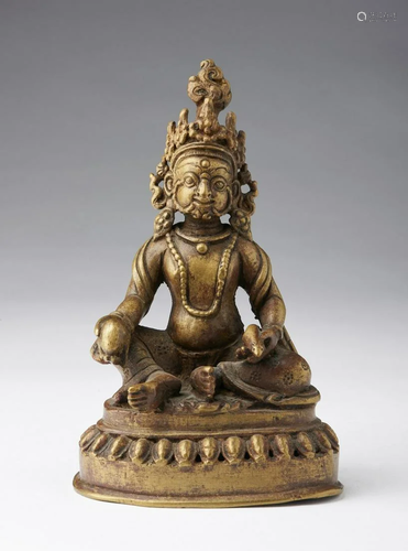 Arte Himalayana A bronze figure of Jambhala Nepal,