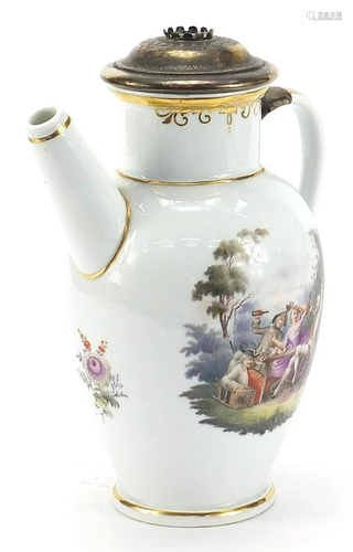 Meissen, 19th century German porcelain jug with