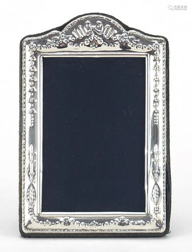 Carrs, rectangular silver photo frame embossed with