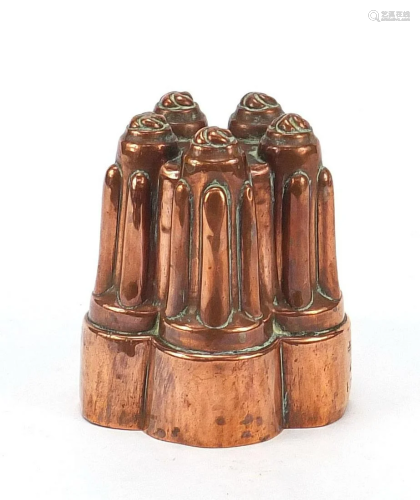 Benhan & Froud, Victorian copper jelly mould numbered