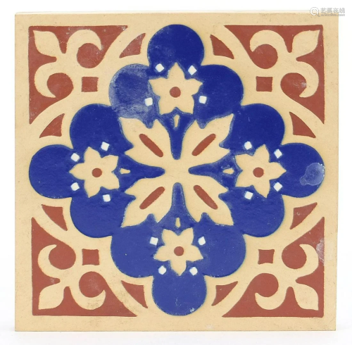 H & R Johnson encaustic tile from the Westminster