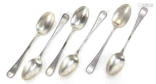 Joseph Rodgers & Sons, set of six George V silver