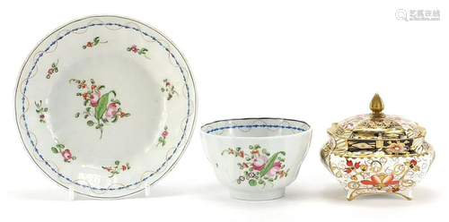 18th century porcelain tea bowl with saucer and a Royal