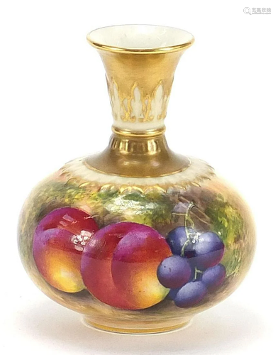 E Townsend for Royal Worcester, vase hand painted with