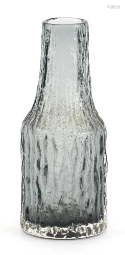 Geoffrey Baxter for Whitefriars, glass bottle vase in