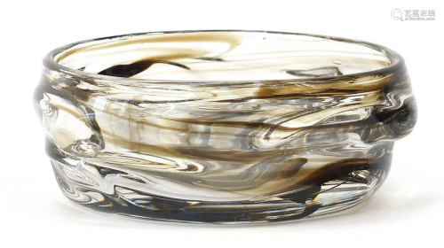 Geoffrey Baxter for Whitefriars, knobbly glass bowl,