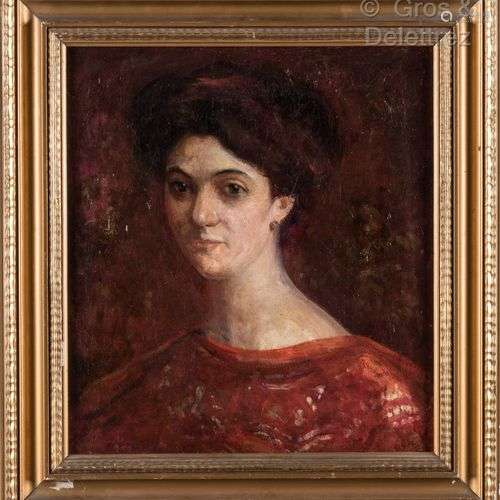 Rafael MARTINEZ PADILLA (Malaga 1878-1961) Portrait de femme...