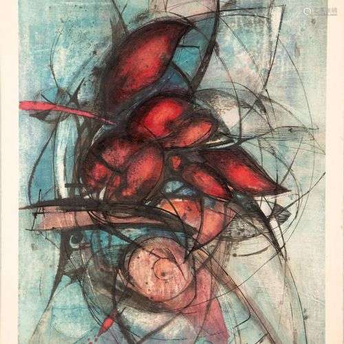 Irena DEDICOVA (1932-1990) Sans titre, 1967 Aquarelle et enc...