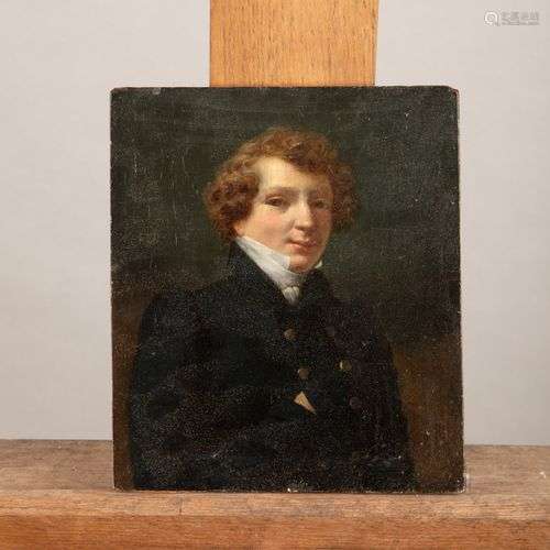Victor de la Croix (1802-1868) Portrait d'homme à la veste b...