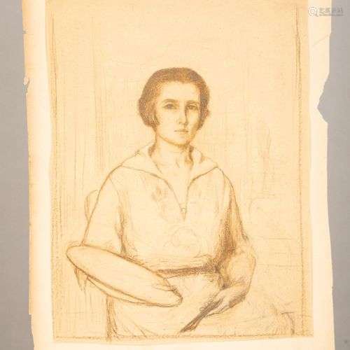 Yvonne RIPA DE ROVEREDO (1882-1976) Autoportrait de l'artist...