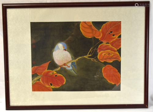 Framed Chinese Painting on Silk