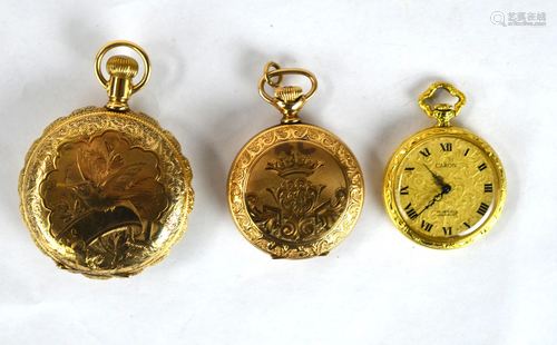 Three Gold Pocket Watches