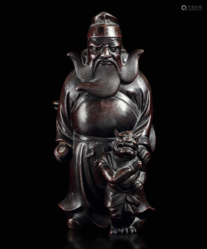 A stoneware sculpture, China, Qing Dynasty