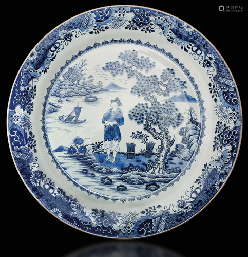 A porcelain plate, China, Qing Dynasty