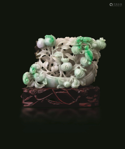 A jadeite group, China, Qing Dynasty