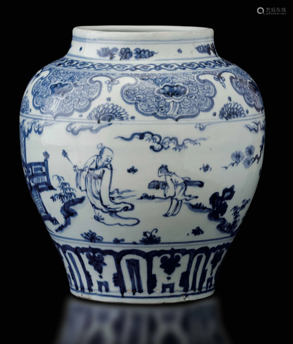 A porcelain jar, China, Qing Dynasty