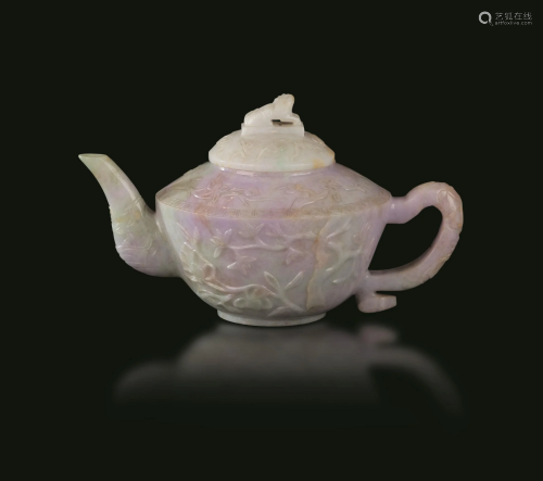 A jadeite teapot, China, Qing Dynasty