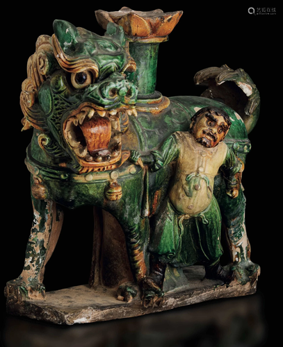 A terracotta Pho dog, China, Ming Dynasty