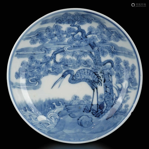 A porcelain plate, China, Qing Dynasty