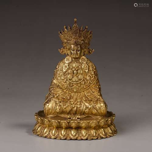 Gilt bronze crown of Sakyamuni