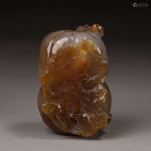 Agate Snuff Bottle, qing dynasty