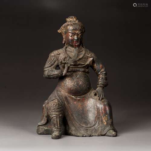 Bronze Seated Guan Gong, ming dynasty, china