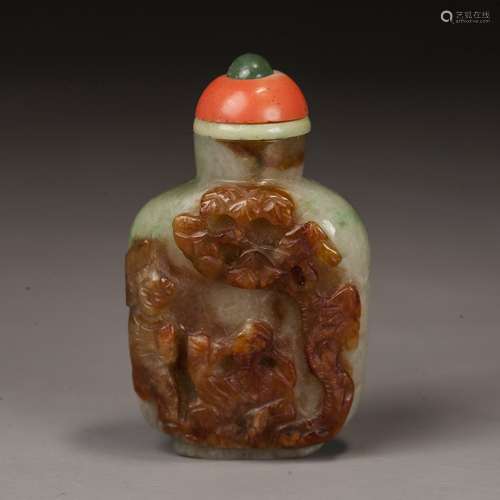 jade Snuff Bottle, qing dynasty