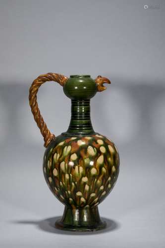 tri-coloured glazed Pot, Tang Dynasty, china