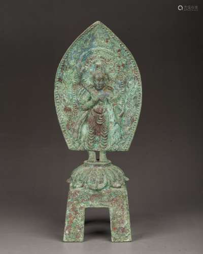 Tang Dynasty Bronze Guanyin Statue