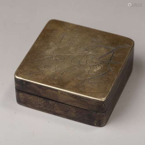 copper lid box, qing dynasty, china