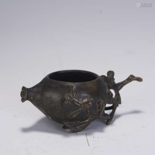 Qing Dynasty Bronze Pomegranate Brush Wash