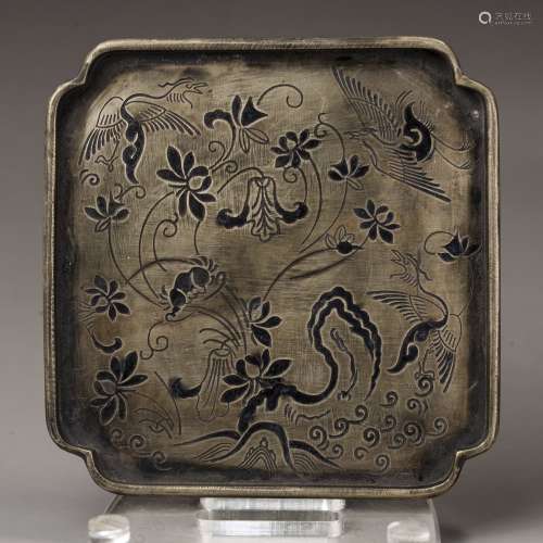 copper tray, qing dynasty, china