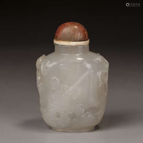Agate Snuff Bottle, qing dynasty
