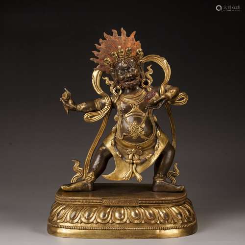 Gilt Bronze Vajra Buddha