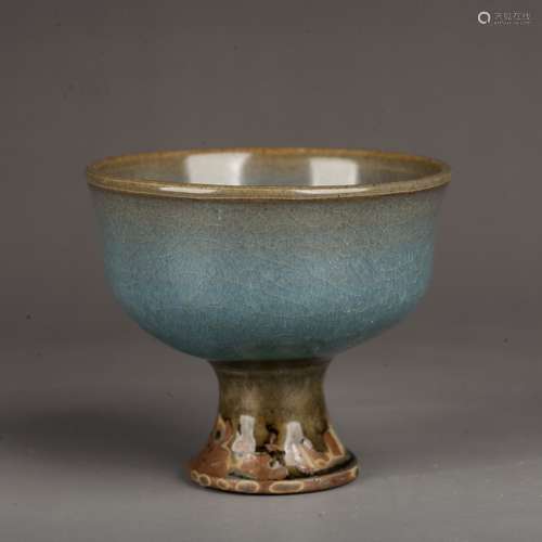 jun ware sky blue glaze tall cup,Song dynasty, china