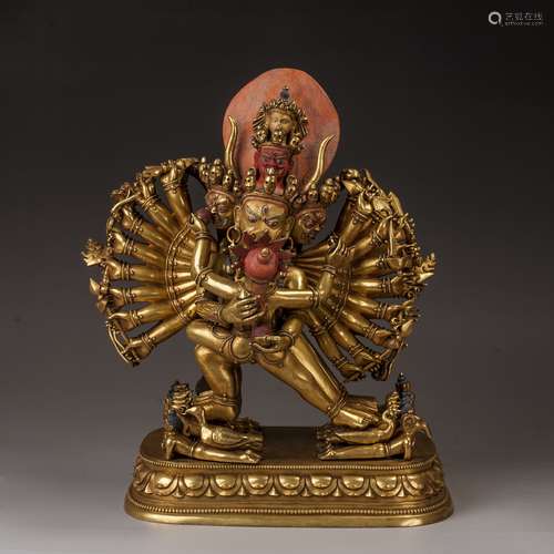 Gilt bronze Bodhisattva Statue, china