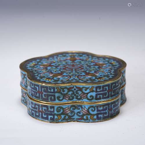 enamel lid box, Qing dynasty, china