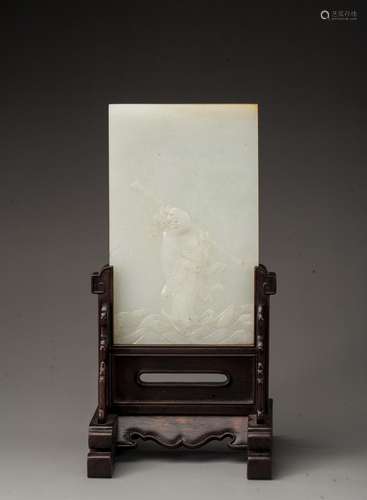 white jade table screen