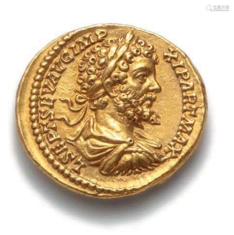 SEPTIME SÉVÈRE (193-211)Auréus. Rome (199-200). 7,32 g.Son b...