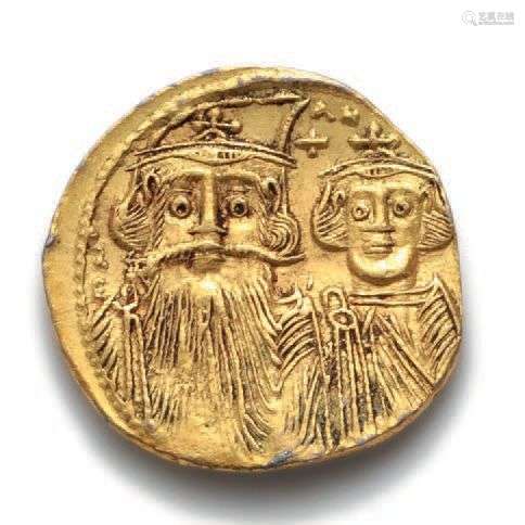 CONSTANT II et ses fils (659-668)Solidus. Contantinople. 4,4...