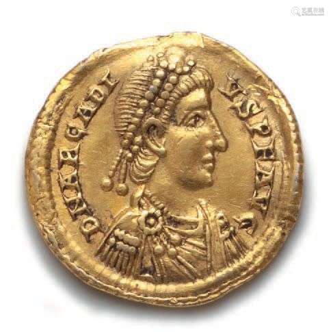 ARCADIUS (383-408)Solidus. Milan (402-403). 4,43 g.Son buste...
