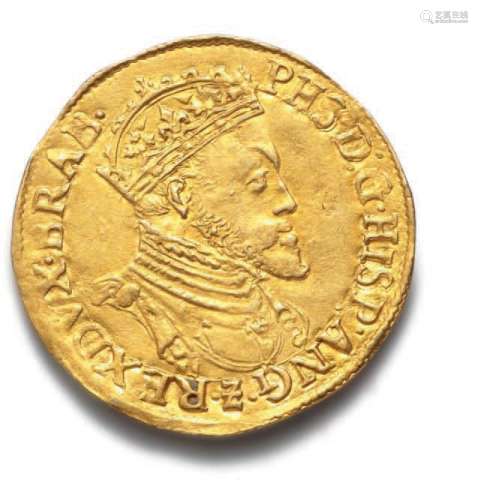 BELGIQUE : Philippe II d'Espagne (1555-1576)Réal d'or. Anver...
