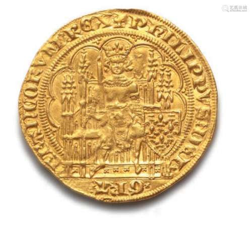 PHILIPPE VI (1328-1350)Écu d'or à la chaise. 4,49 g.D. 249.F...