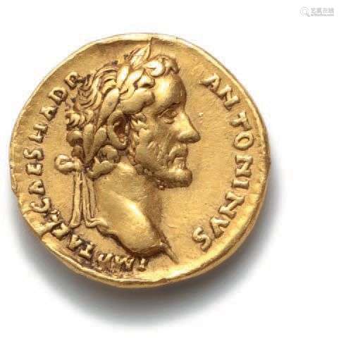 ANTONIN le Pieux (138-161)Auréus. Rome (138). 7,31 g.Sa tête...