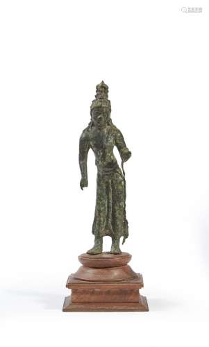 INDONÉSIE, Java CENTRALE - IXe/Xe siècles Statuette en bronz...