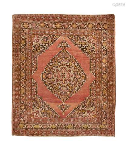 Tapis Tebriz Djaffer (chaîne et trame en coton, velours en l...